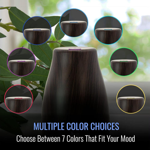 HealthSmart Essential Oil Diffuser, Cool Mist Humidifier and Aromatherapy Diffuser with 150ML Tank Ideal for Small Rooms, Adjustable Timer and Mis...